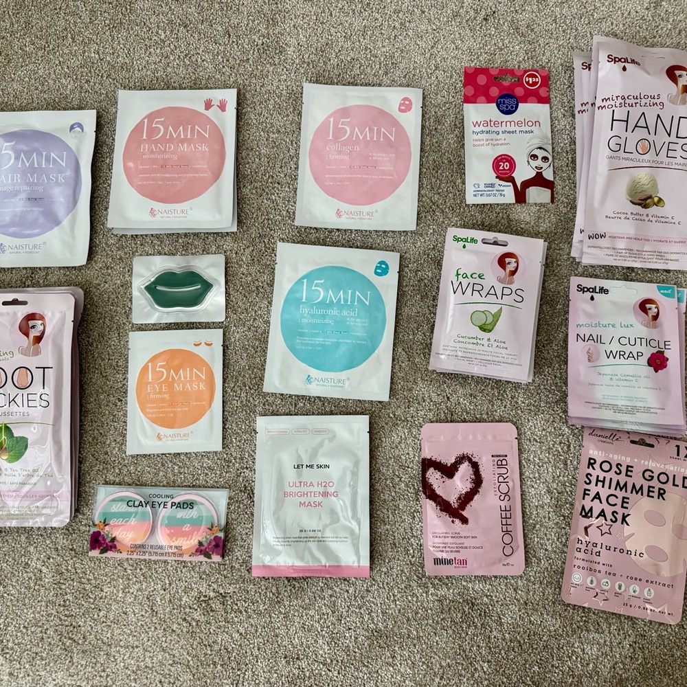 Assorted Skincare and Beauty Masks